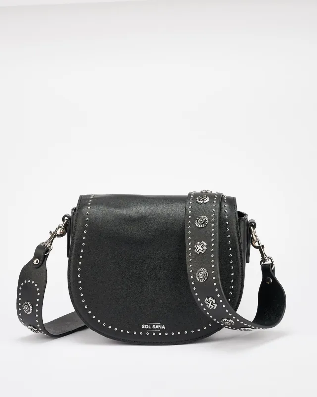 Saddle Bag Black/Silver sold by Sol Sana