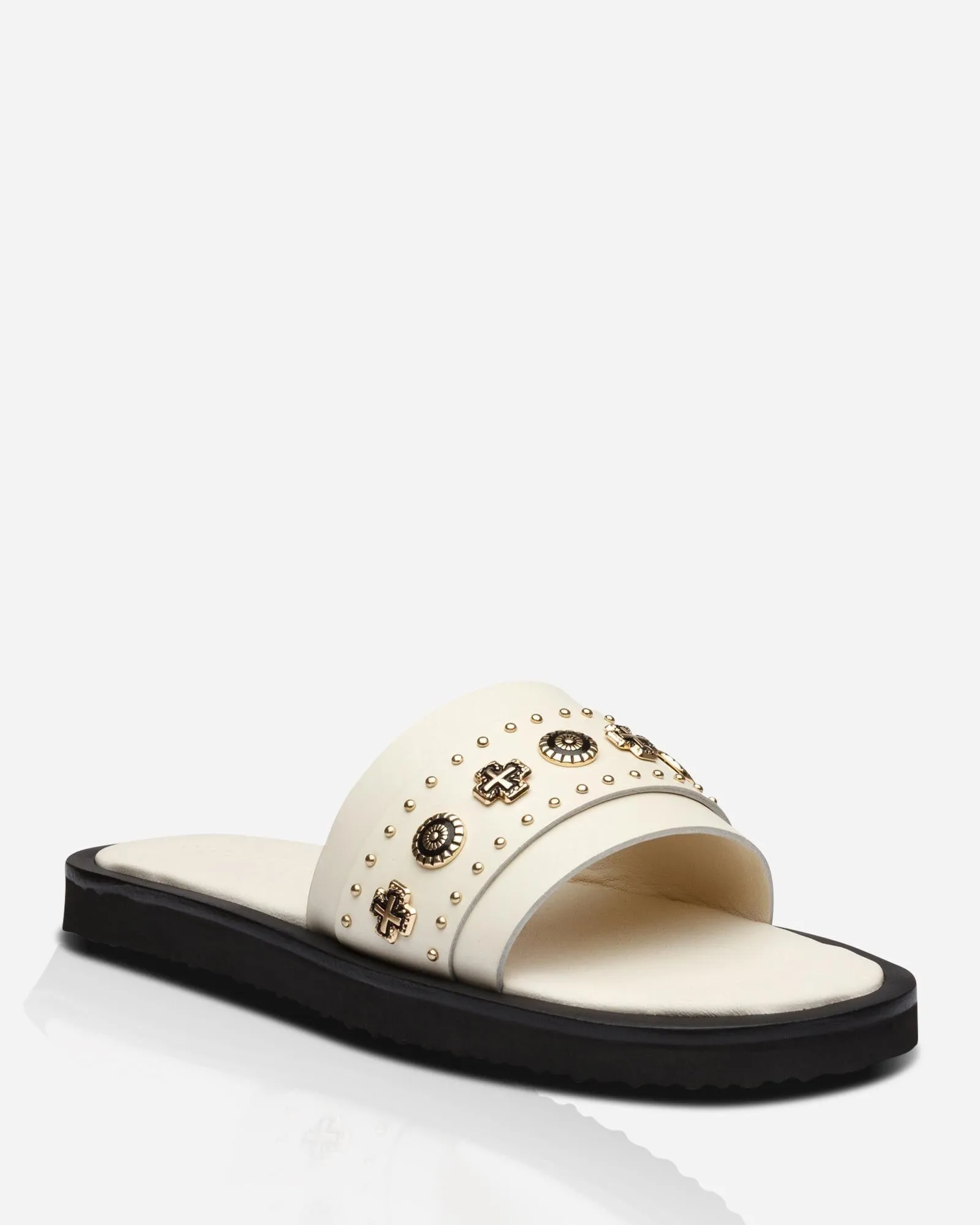 Cleo Slide Off White/Gold sold by Sol Sana product image thumbnail 4