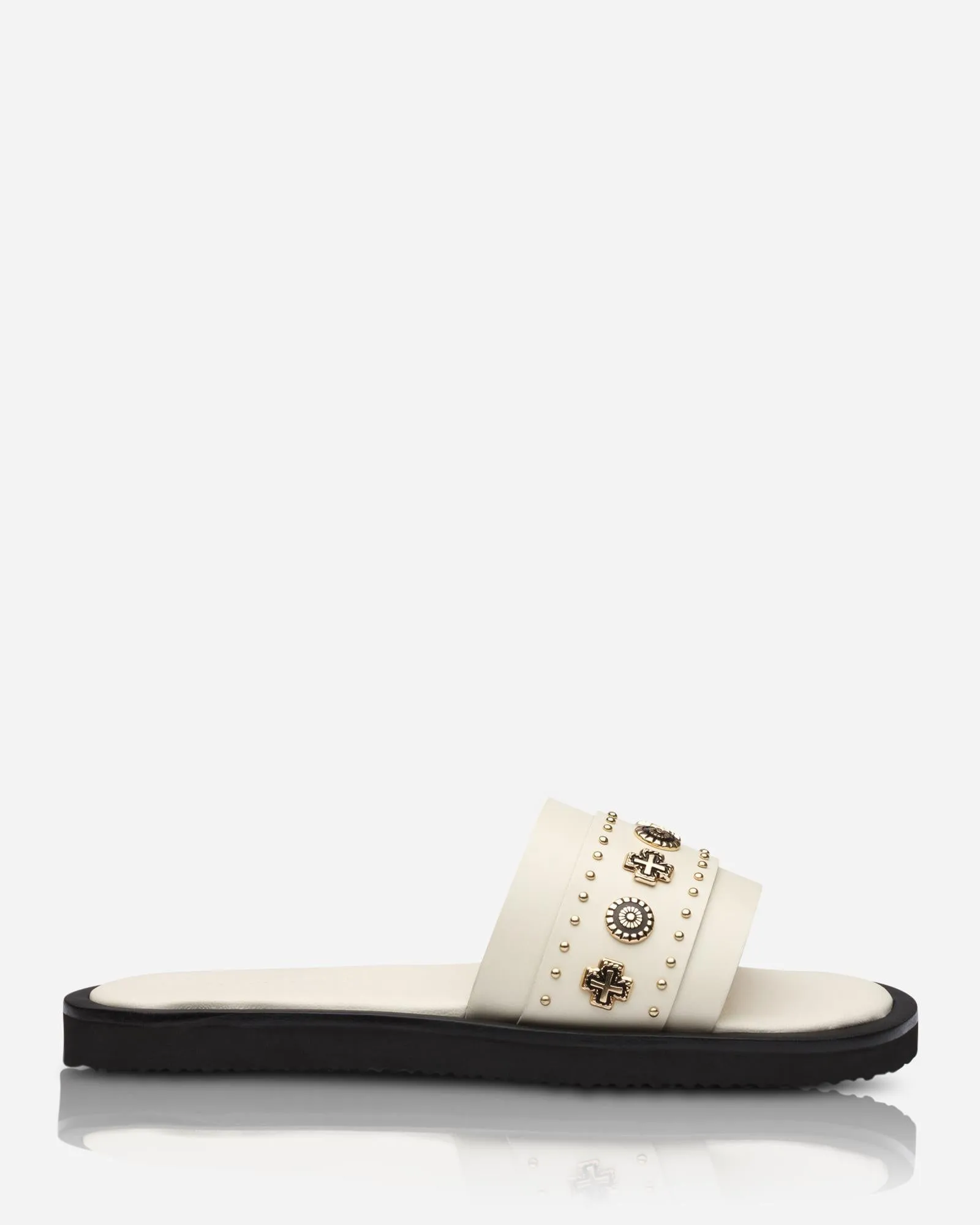 Cleo Slide Off White/Gold sold by Sol Sana product image thumbnail 5