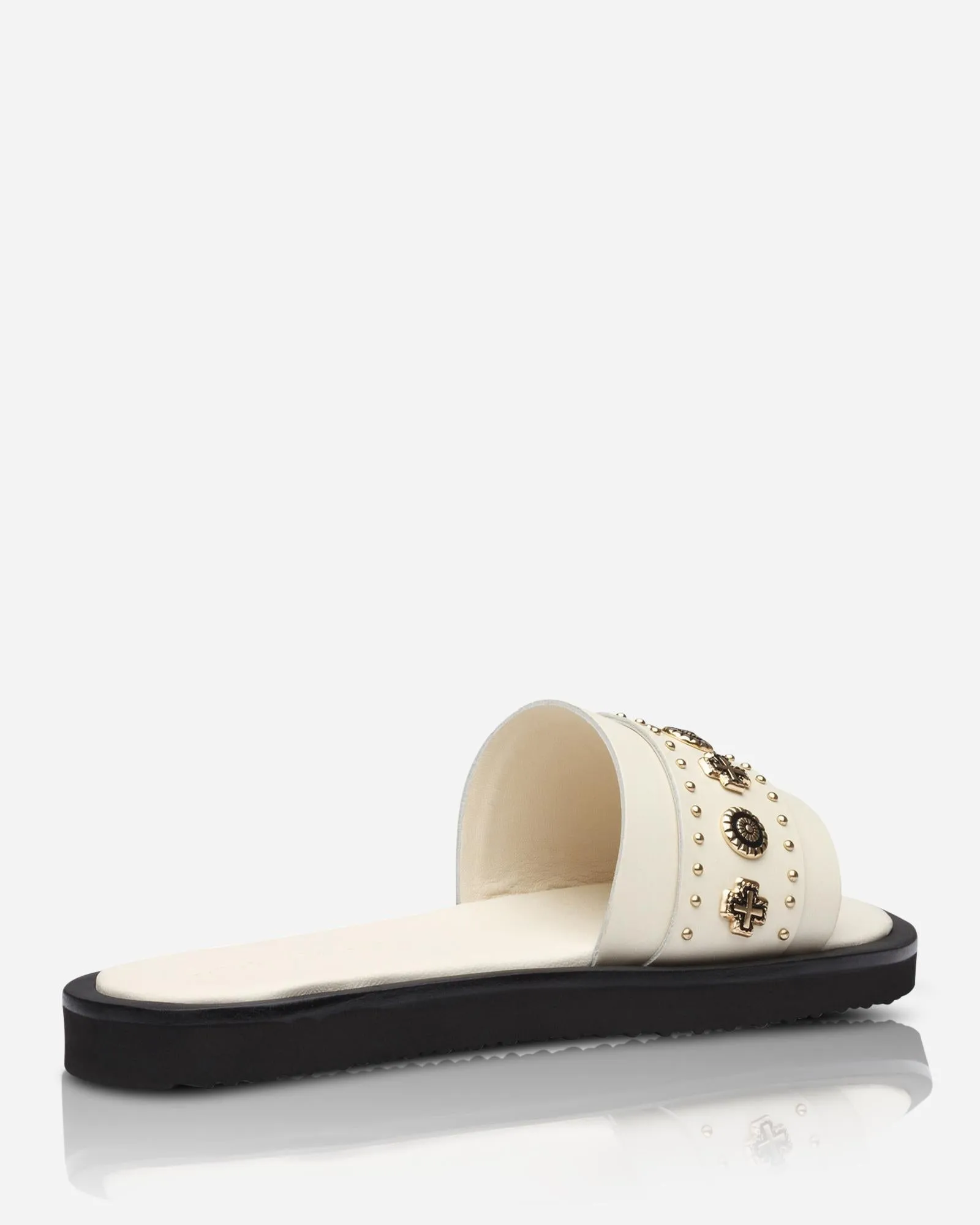 Cleo Slide Off White/Gold sold by Sol Sana product image thumbnail 3