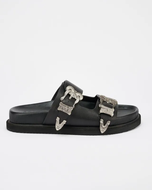 Scribe Footbed Black/Silver sold by Sol Sana
