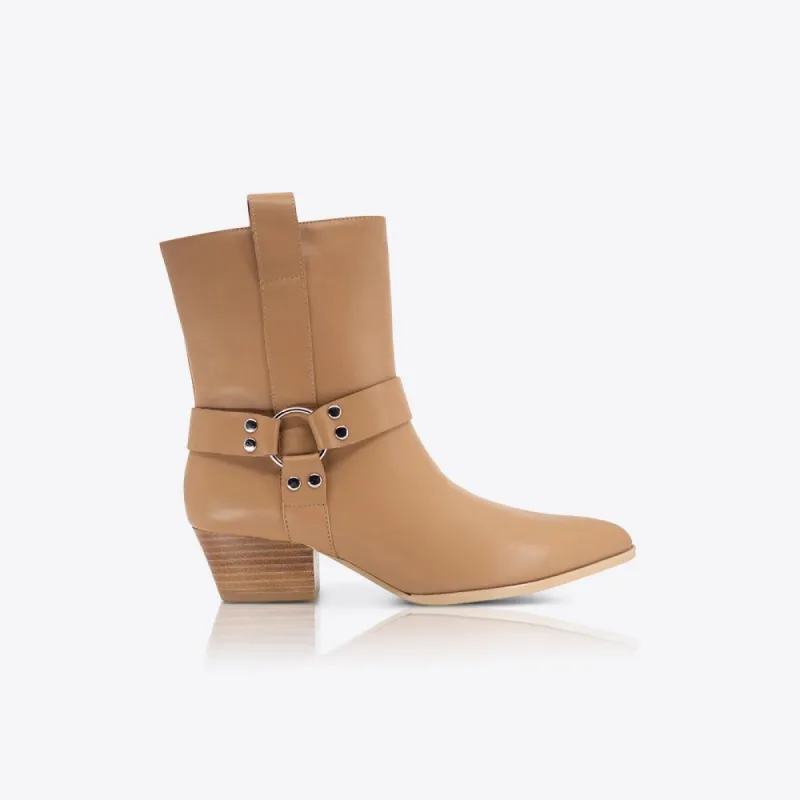 Biker Boot Tan sold by Sol Sana