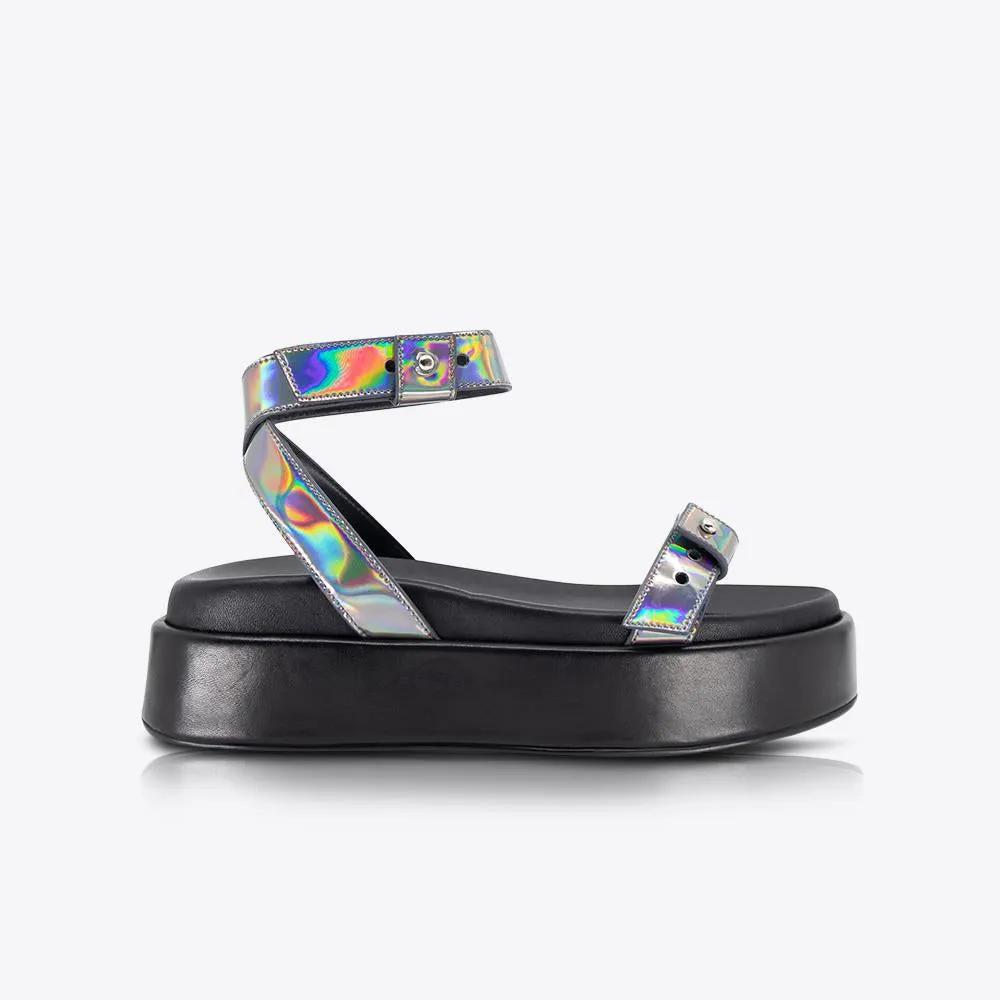 Ophelia Flatform Pewter sold by Sol Sana