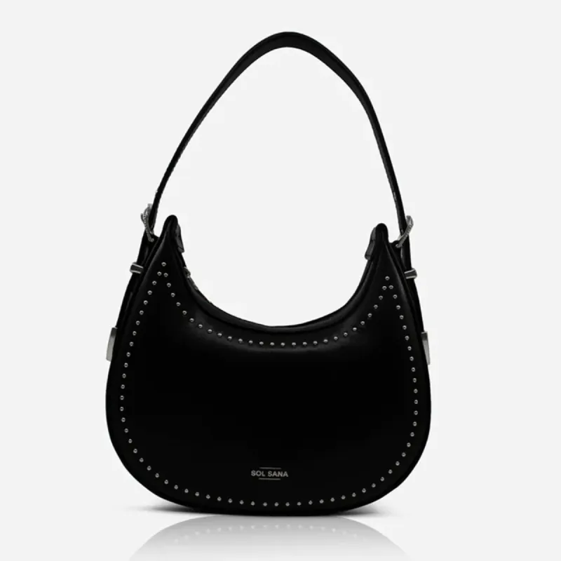 Crescent Bag Black/Silver sold by Sol Sana