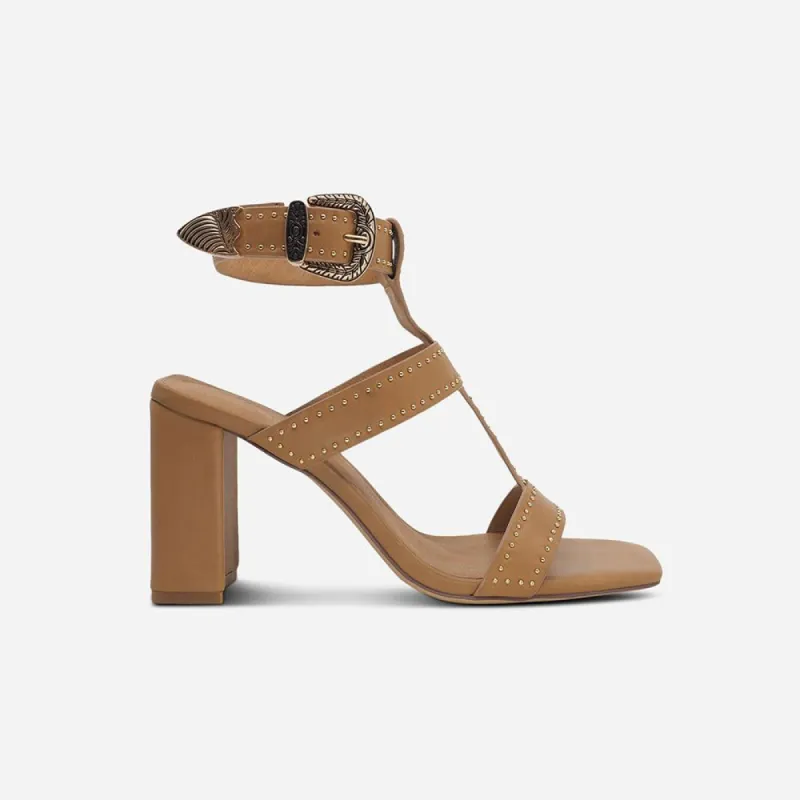 Roma heel Tan sold by Sol Sana