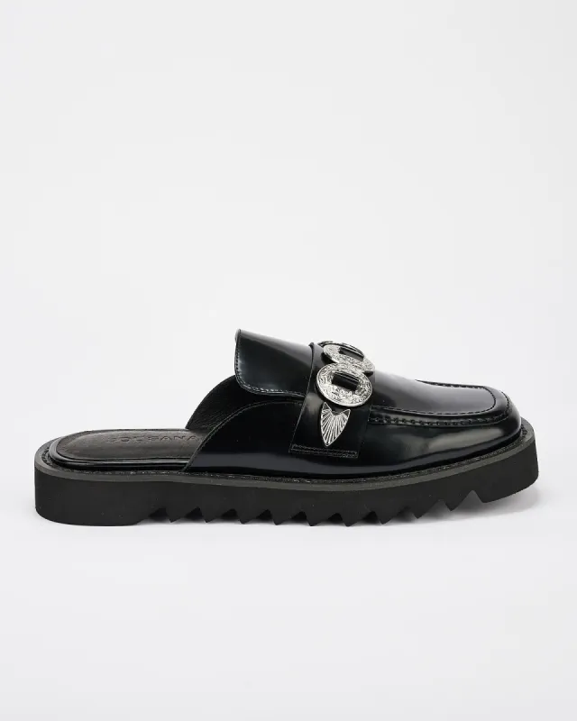 Elana Loafer Black/Silver sold by Sol Sana