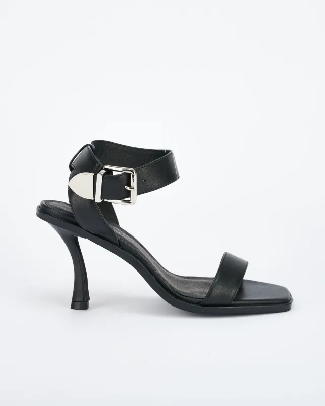Lelu Heel Black/Silver sold by Sol Sana