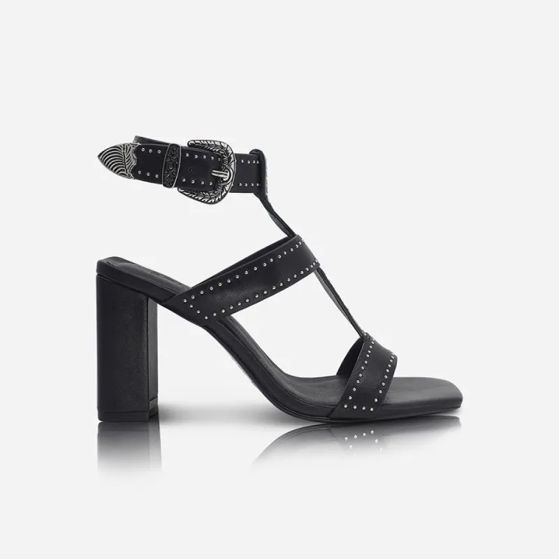 Roma heel Black sold by Sol Sana