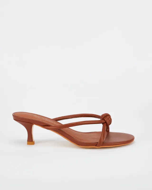 Antibes Mule Cognac sold by Sol Sana