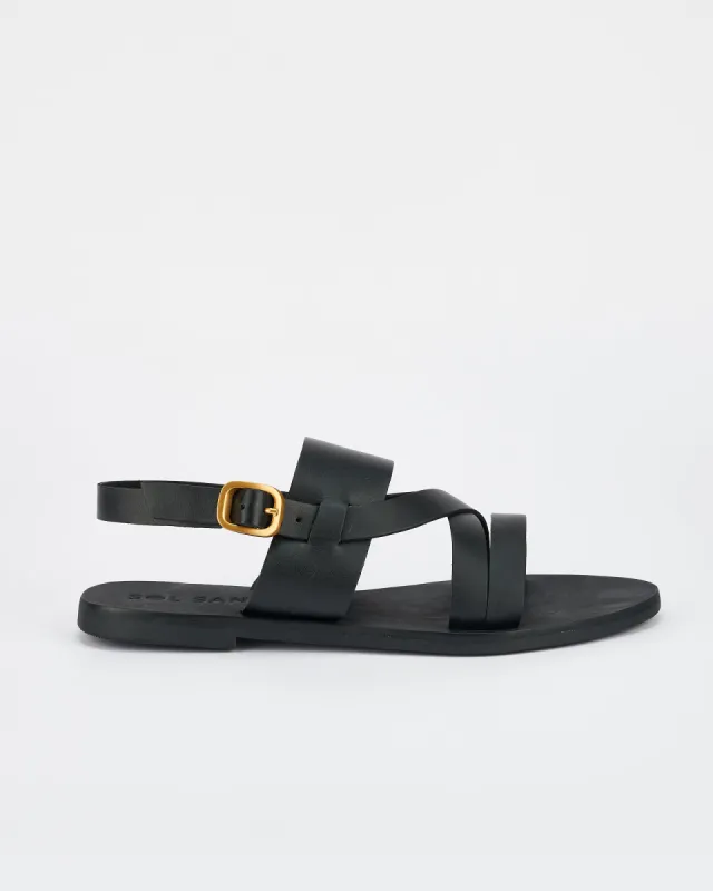 Palermo Sandal Black sold by Sol Sana