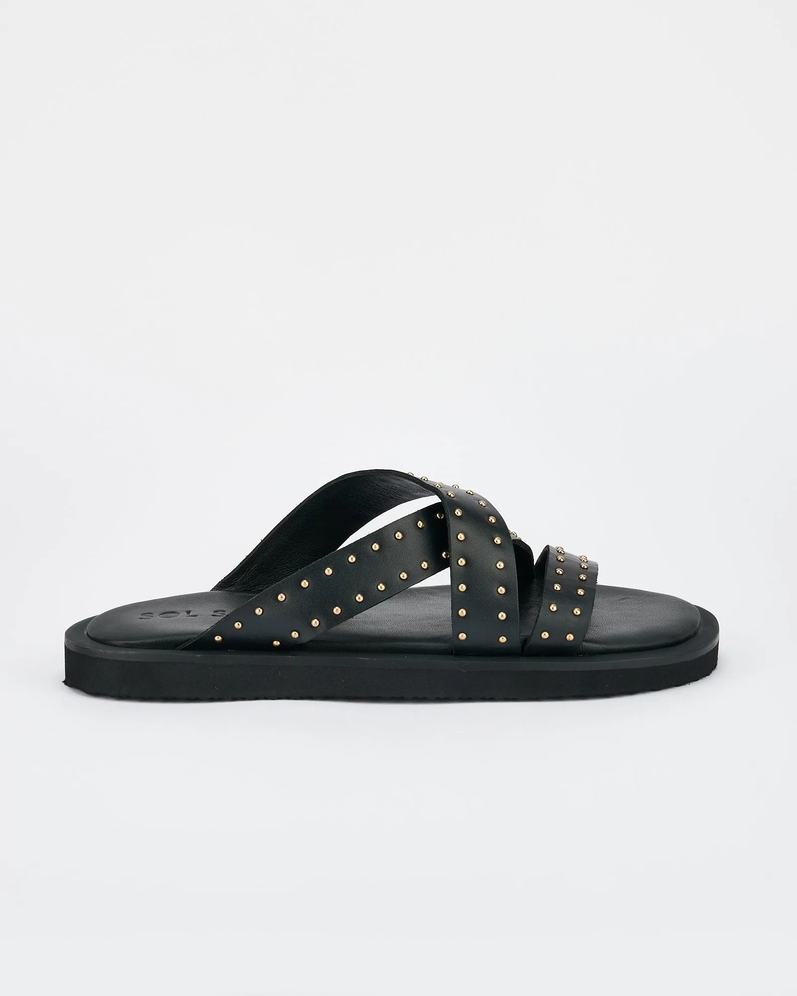 Capri Footbed Black / Gold sold by Sol Sana