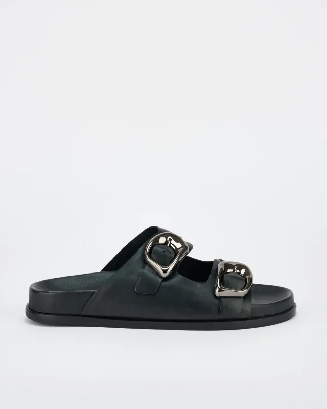 San Jose Footbed Black/Silver sold by Sol Sana