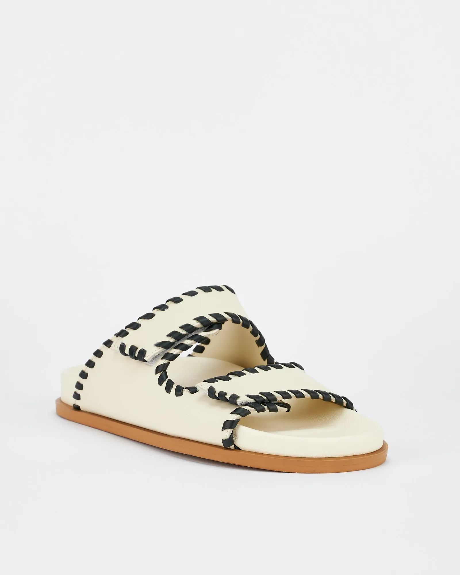Fontelina Footbed Off White / Black Trim sold by Sol Sana product image thumbnail 5