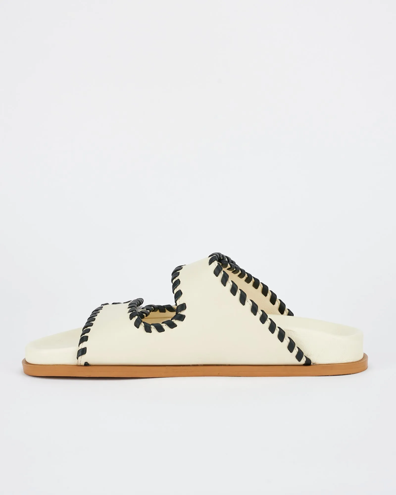 Fontelina Footbed Off White / Black Trim sold by Sol Sana product image thumbnail 4