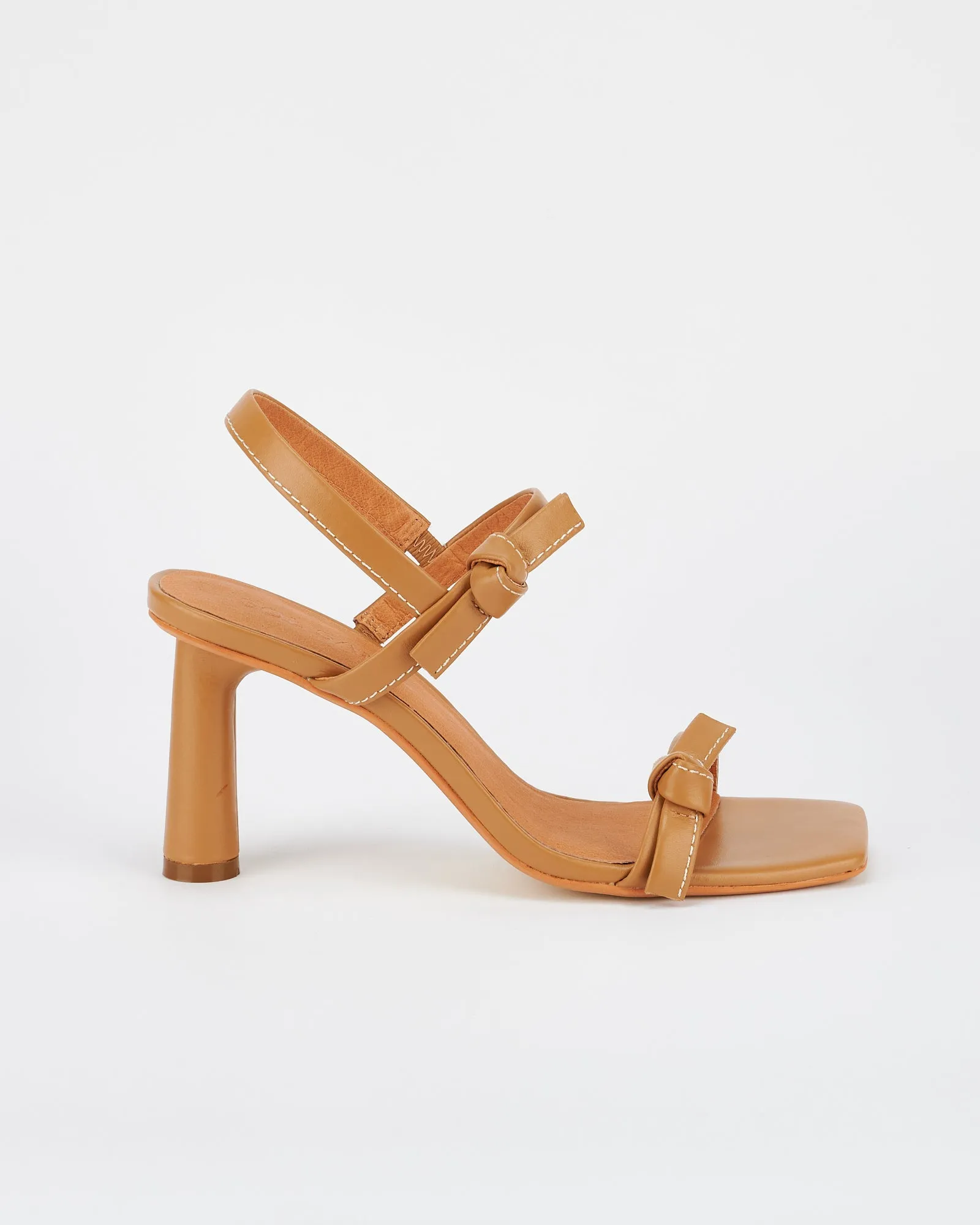 Manzoni Heel Tan sold by Sol Sana
