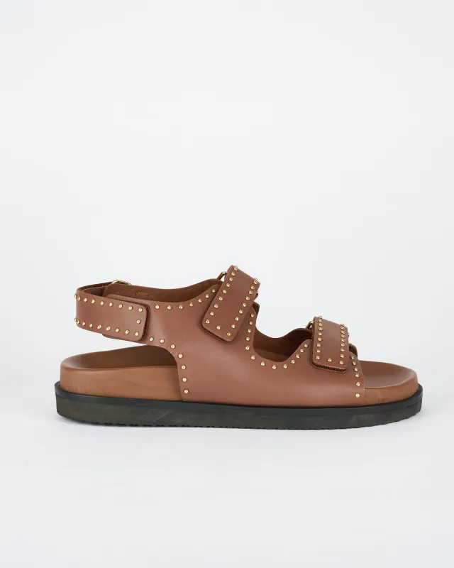 Moxy Footbed Cocoa/Gold sold by Sol Sana