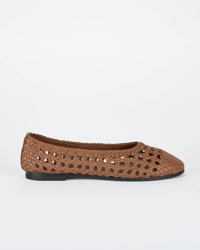 Greene Ballet Flat Cocoa sold by Sol Sana