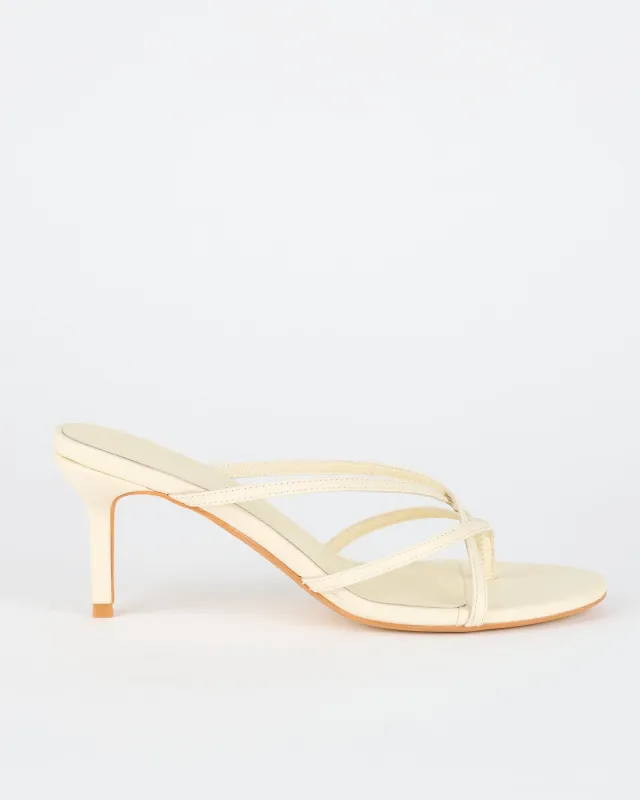 Carbone Heel Off White sold by Sol Sana