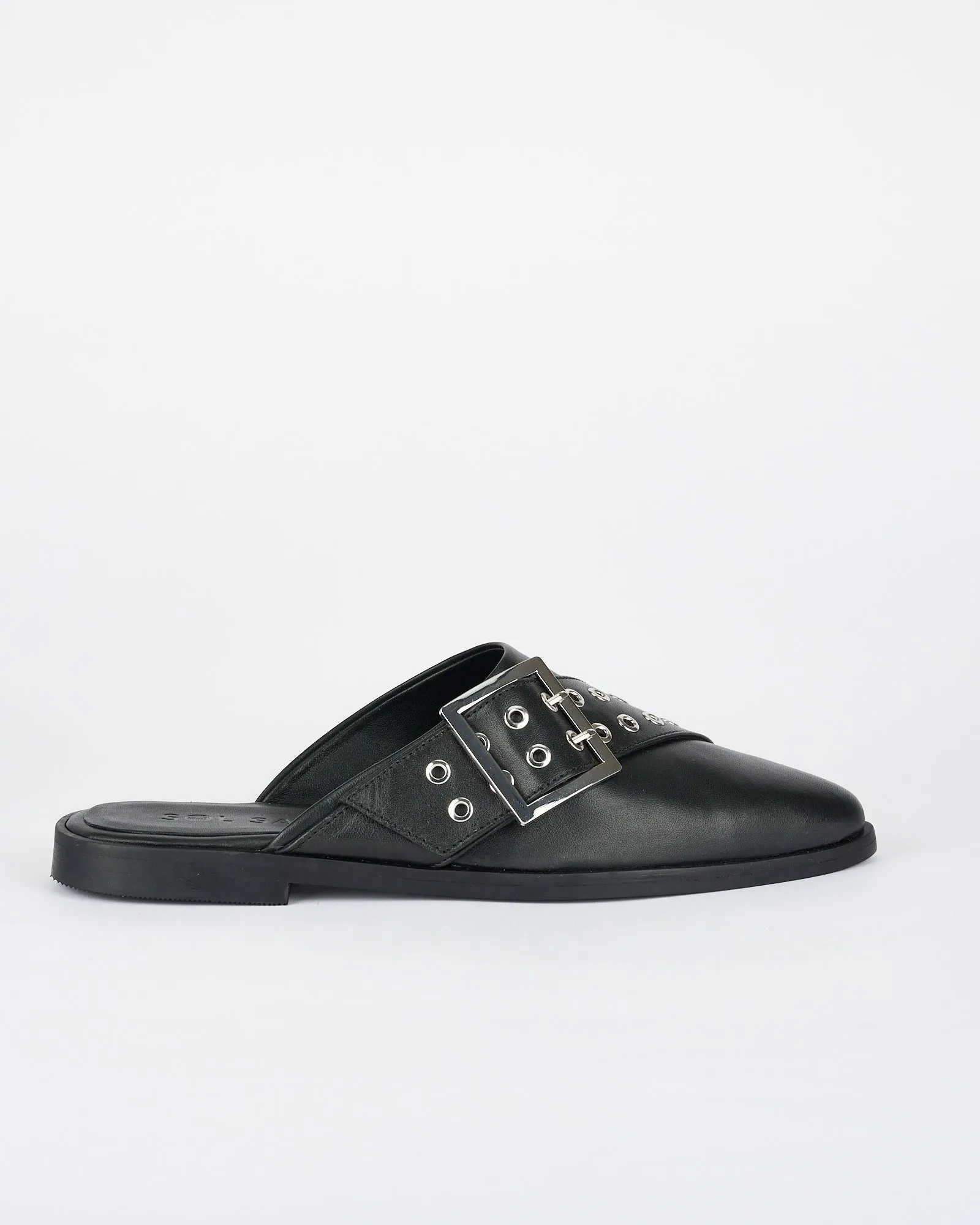 Wooster Slide Black/Silver sold by Sol Sana