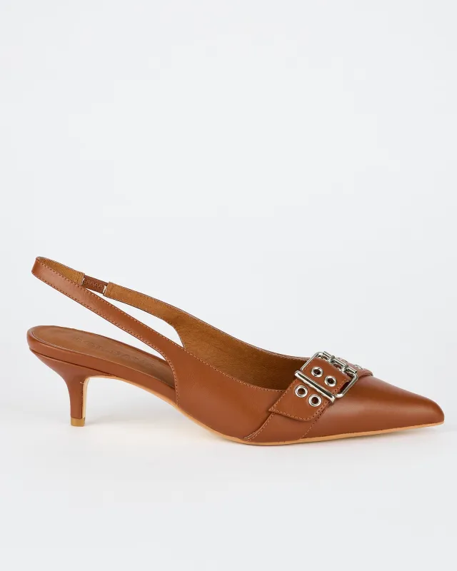 Sadelle Heel Toffee sold by Sol Sana