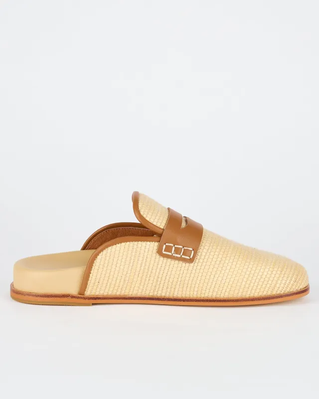Greenwich Loafer Natural Canvas sold by Sol Sana