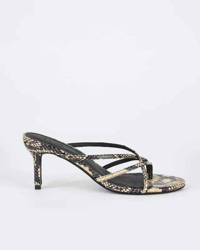 Carbone Heel Python sold by Sol Sana