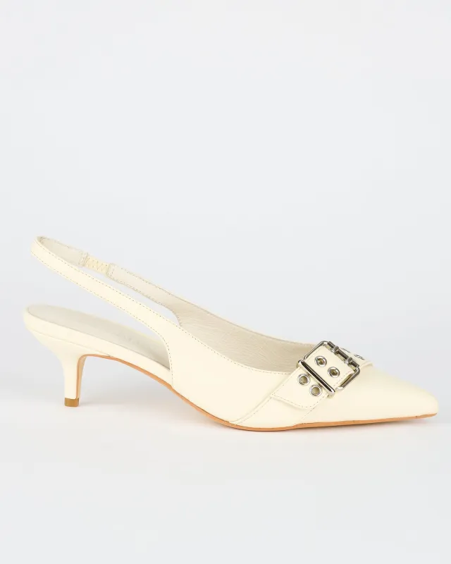 Sadelle Heel off White sold by Sol Sana