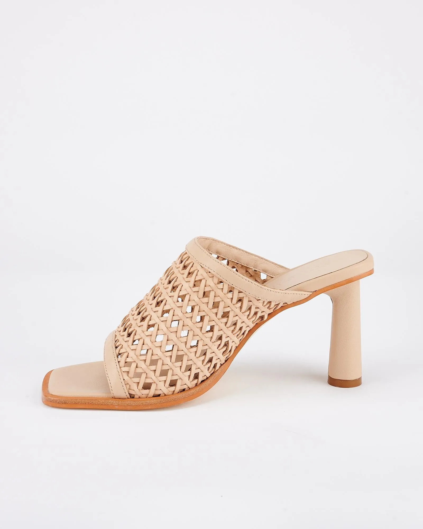 Jacque Heel Natural Woven Leather sold by Sol Sana product image thumbnail 4