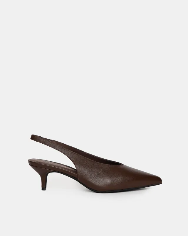 Germain Heel Mocha sold by Sol Sana