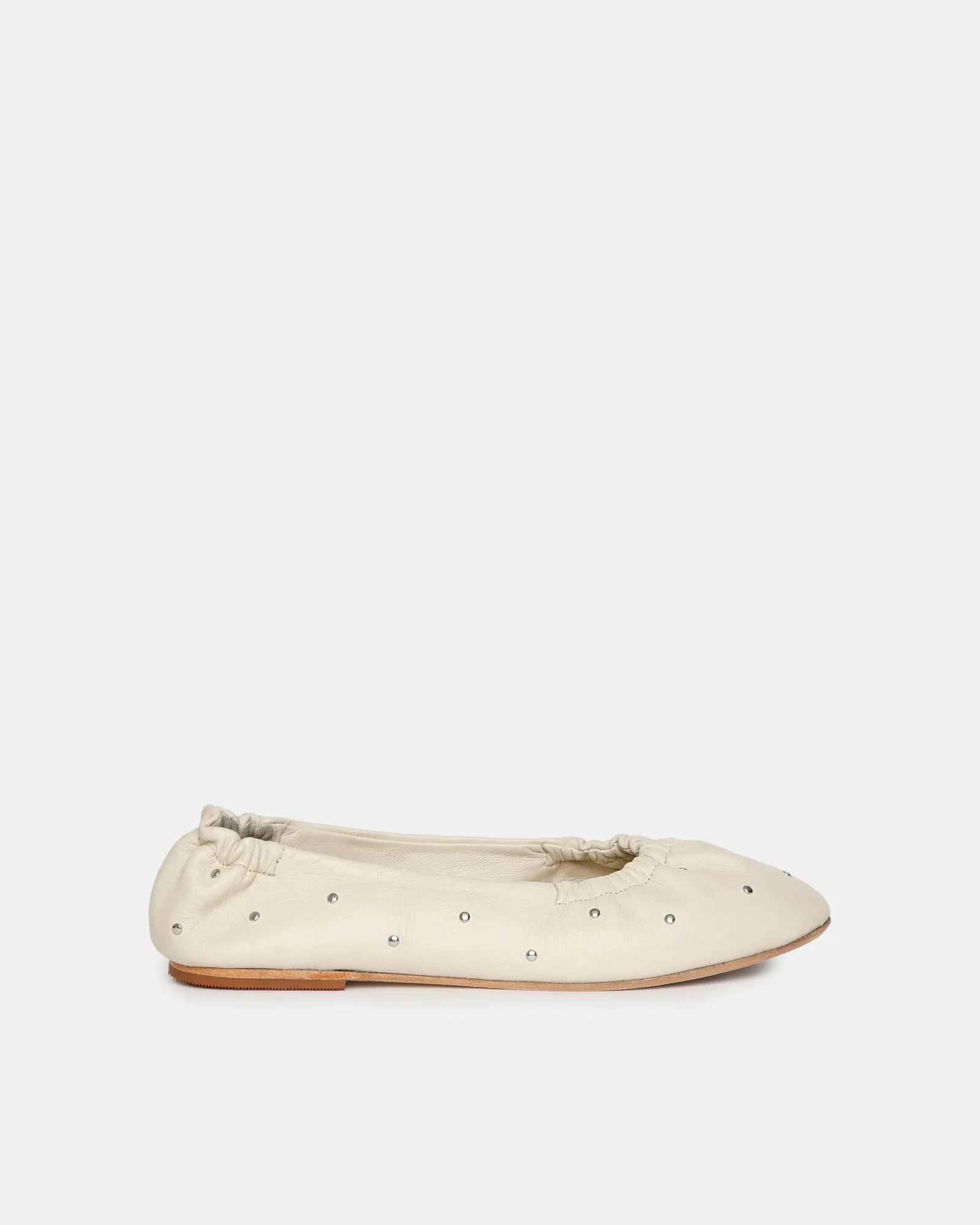 Montagine Ballet Flat Off white / SIlver sold by Sol Sana