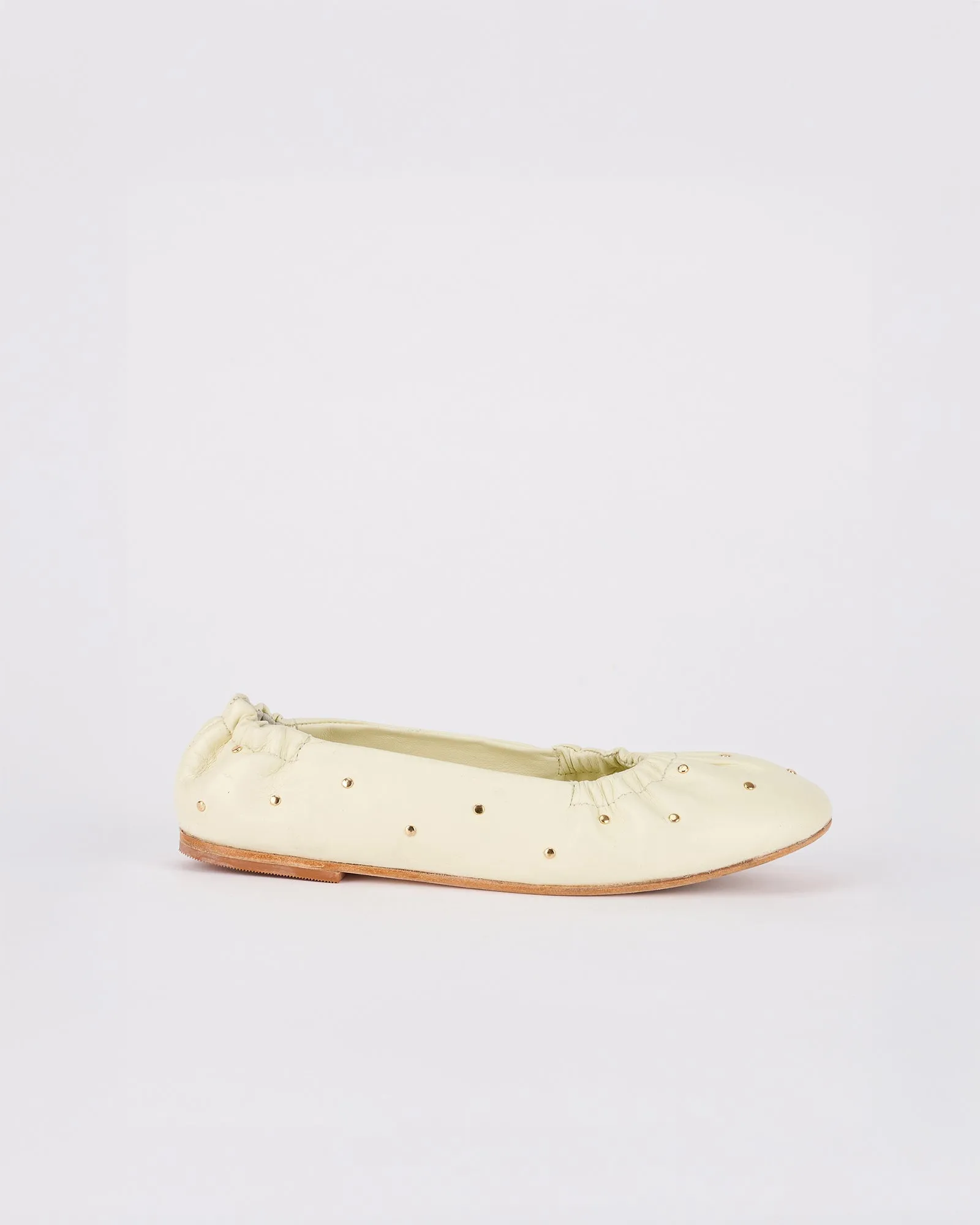 Montagine Ballet Flat Off white / Gold sold by Sol Sana