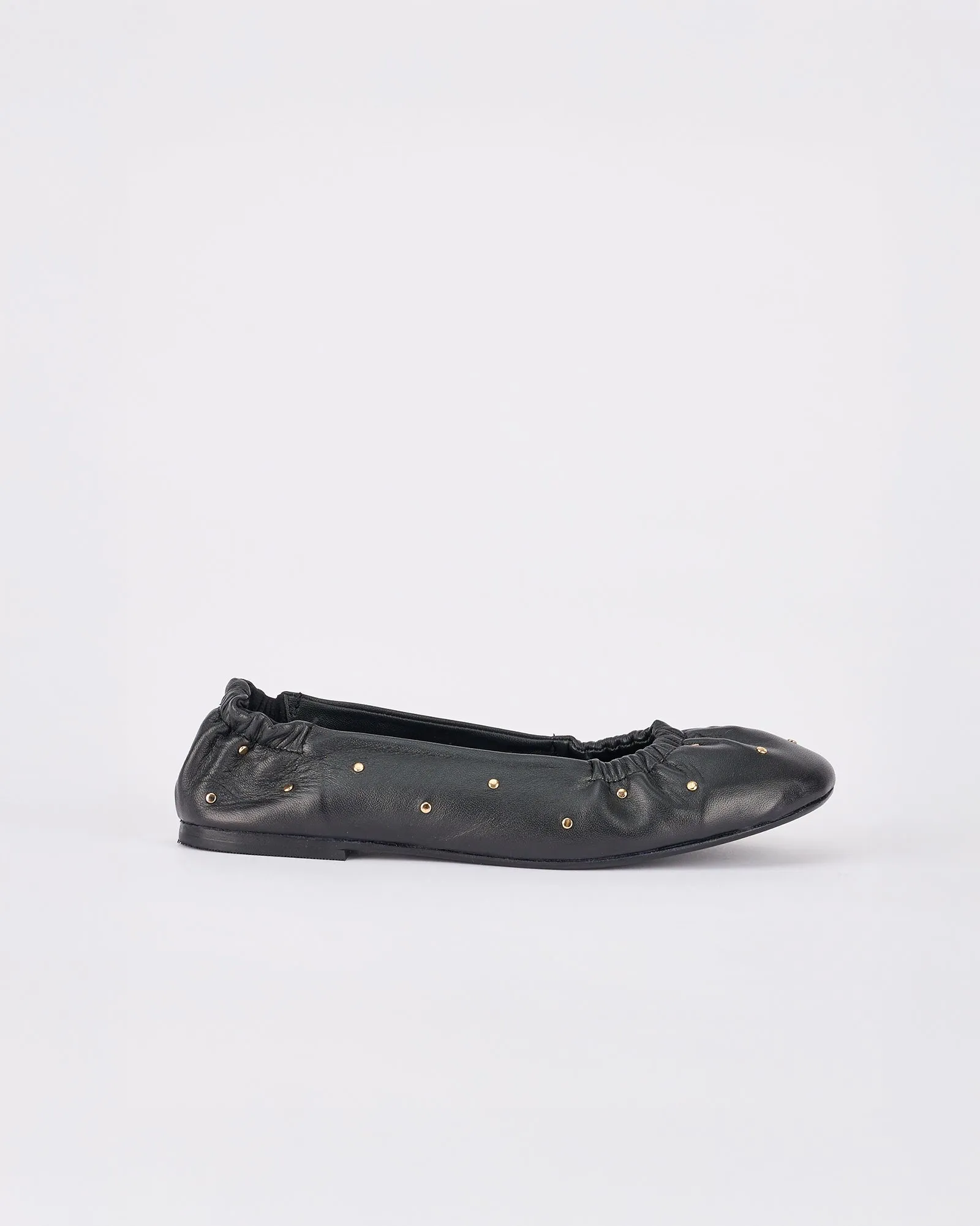 Montagine Ballet Flat Black / Gold sold by Sol Sana