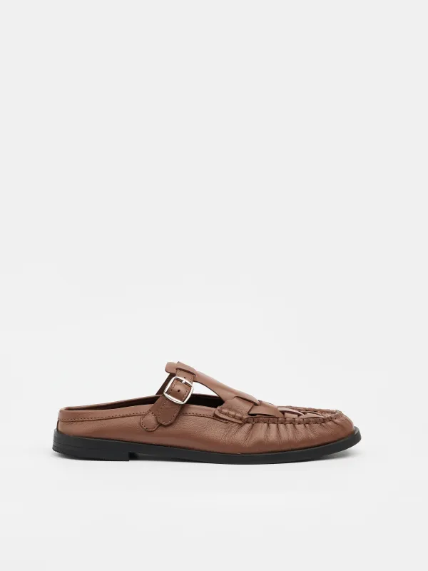 Row Loafer Cocoa sold by Sol Sana