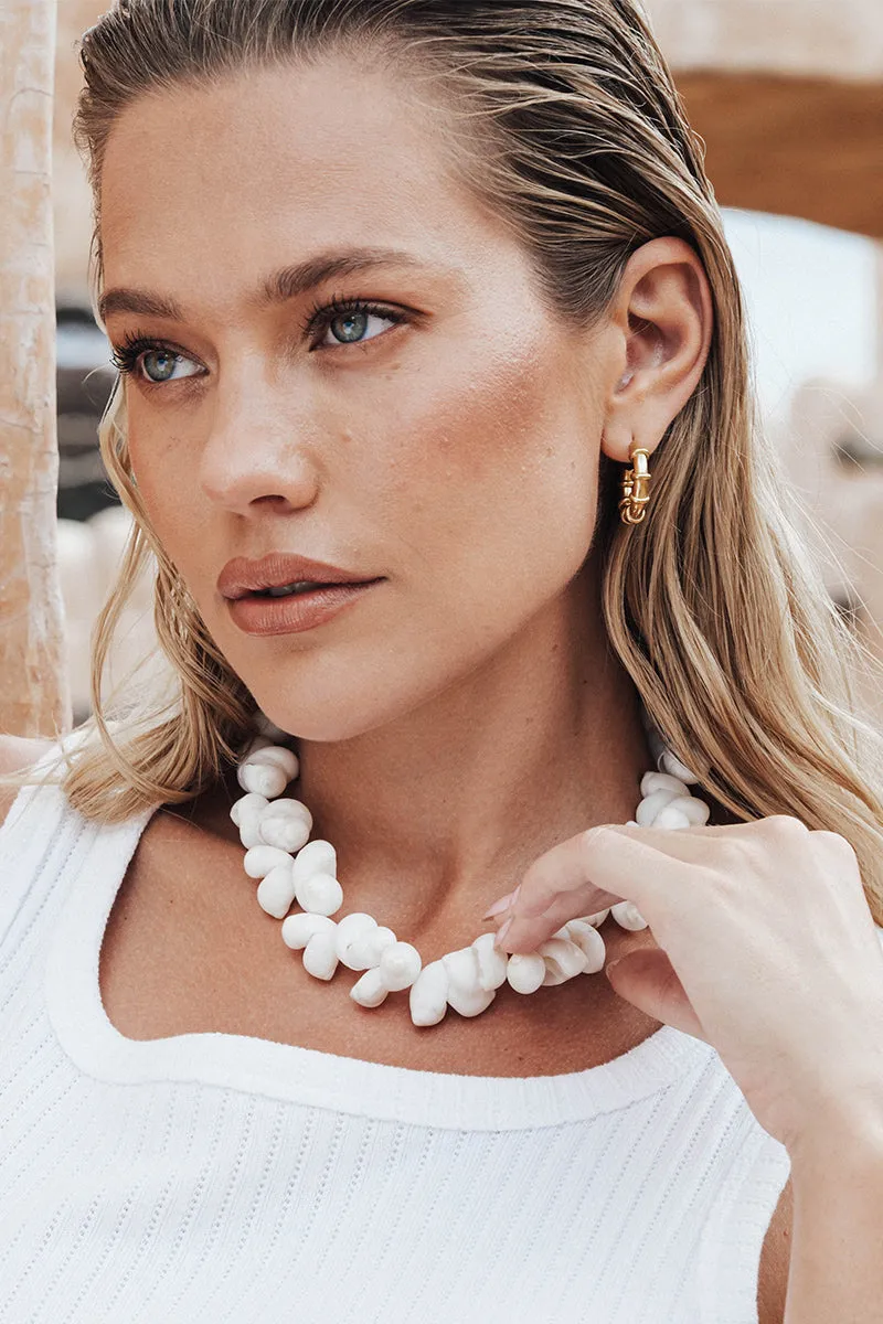 Lala Necklace White Shell sold by Sol Sana product image thumbnail 2