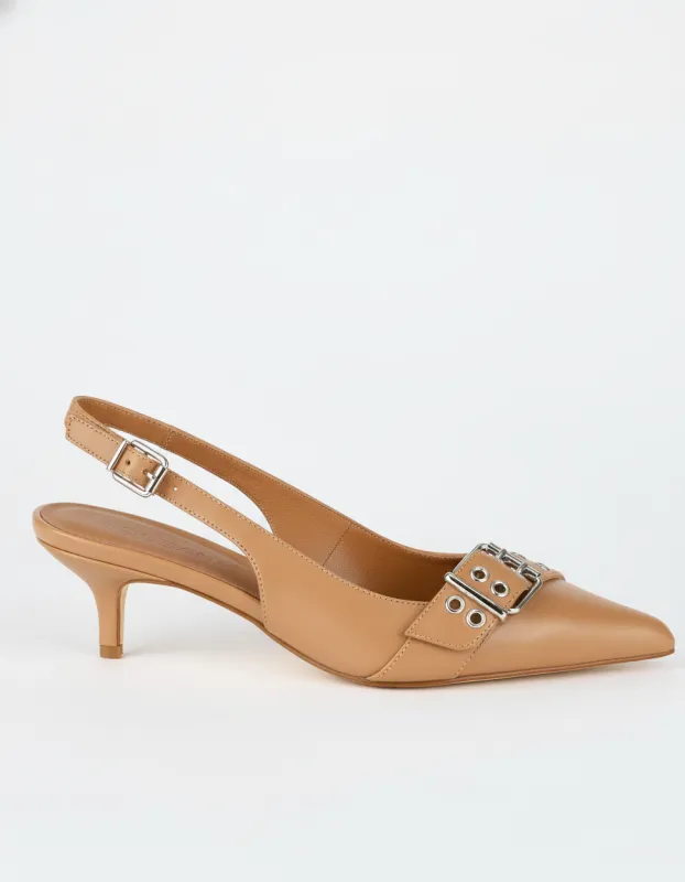 Sadelle Heel Tan sold by Sol Sana