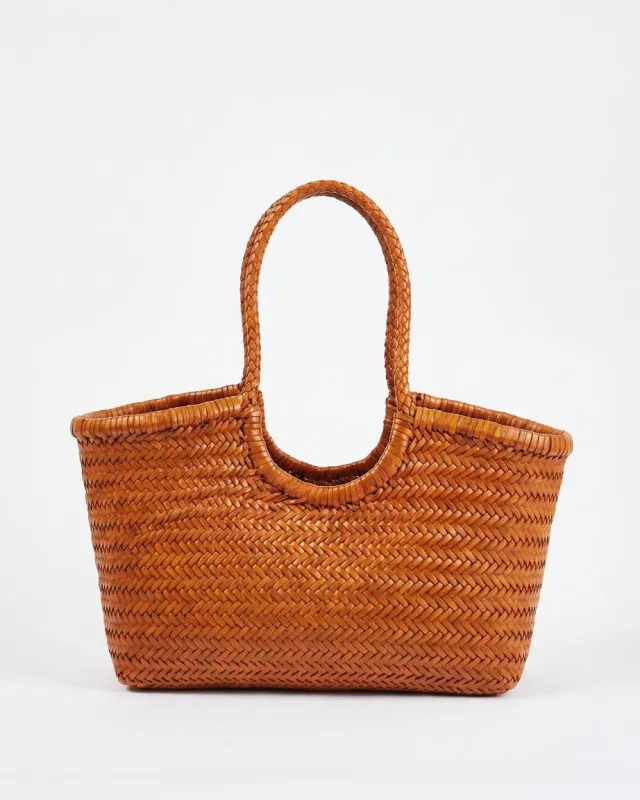 Solan Leather Tote Bag Tan made by Sol Sana