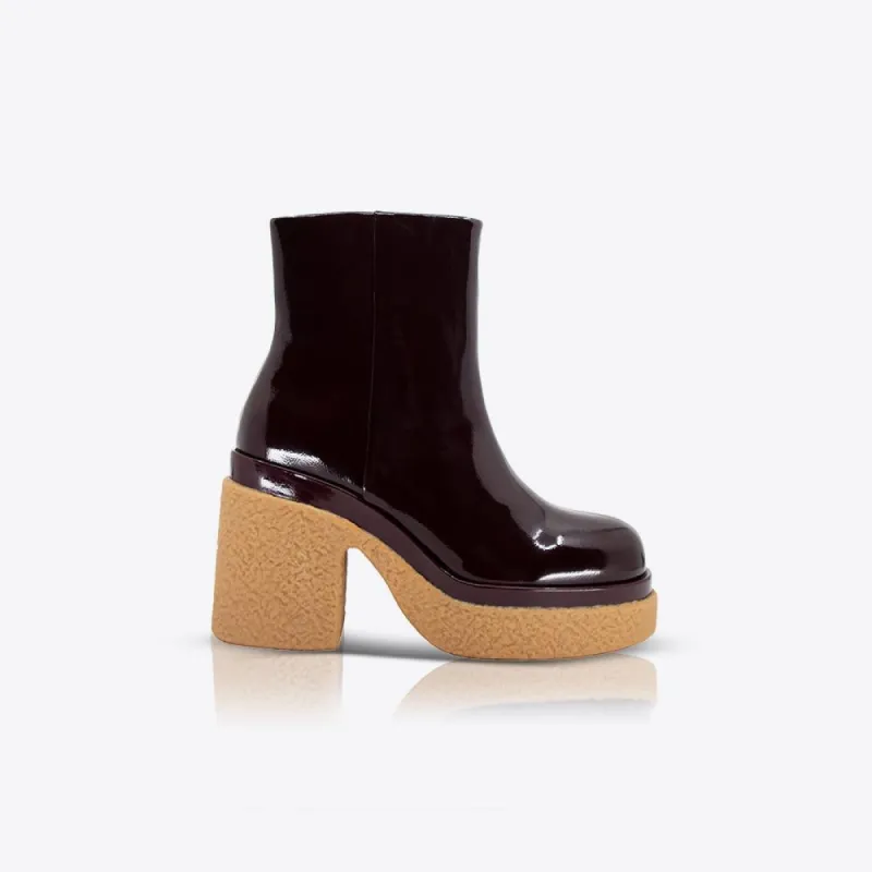 Altura Ankle Boot Patent Wine sold by Sol Sana