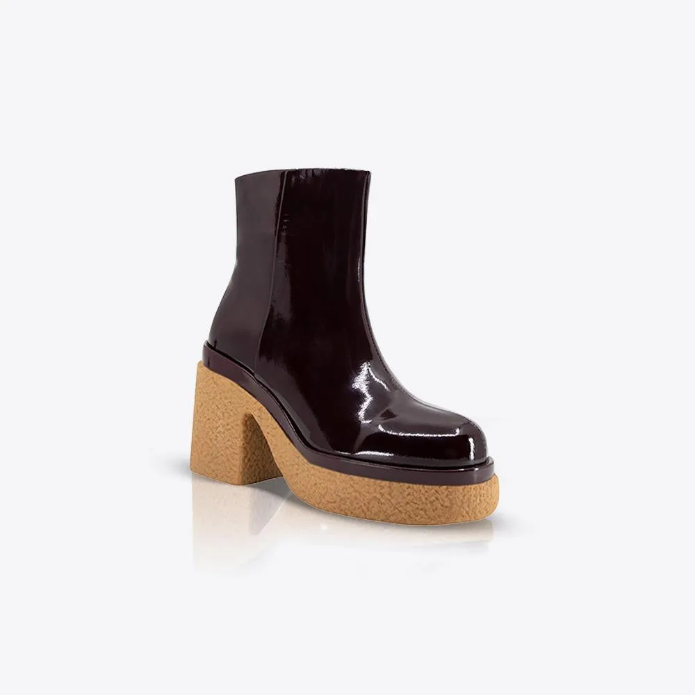 Altura Ankle Boot Patent Wine sold by Sol Sana product image thumbnail 3