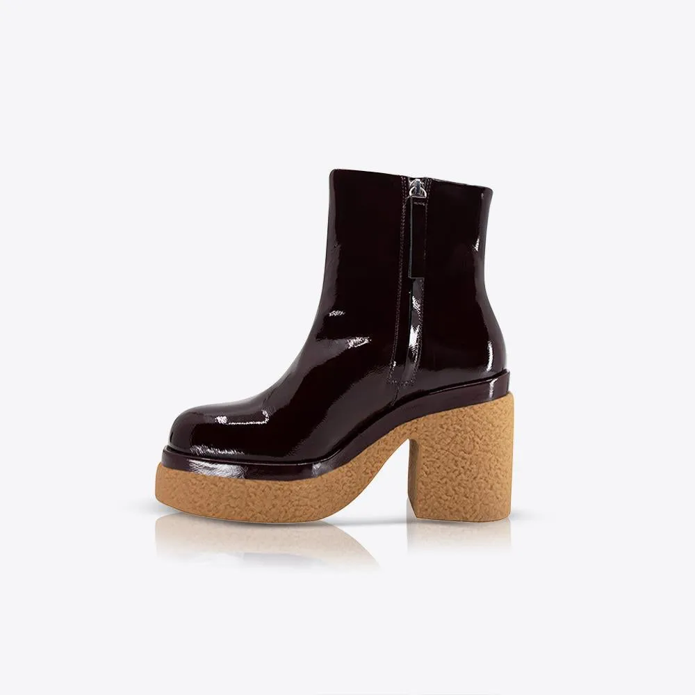 Altura Ankle Boot Patent Wine sold by Sol Sana product image thumbnail 4