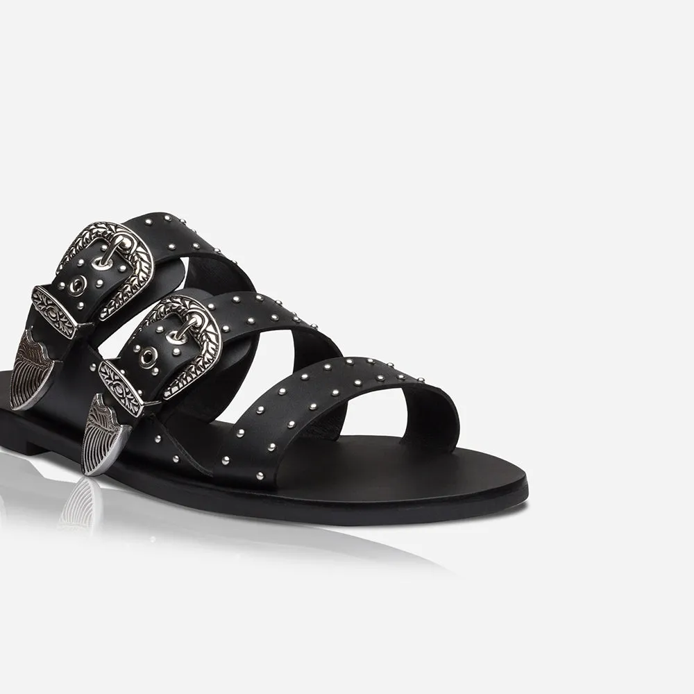 Eastwood Stud Slide Black/Silver sold by Sol Sana product image thumbnail 4