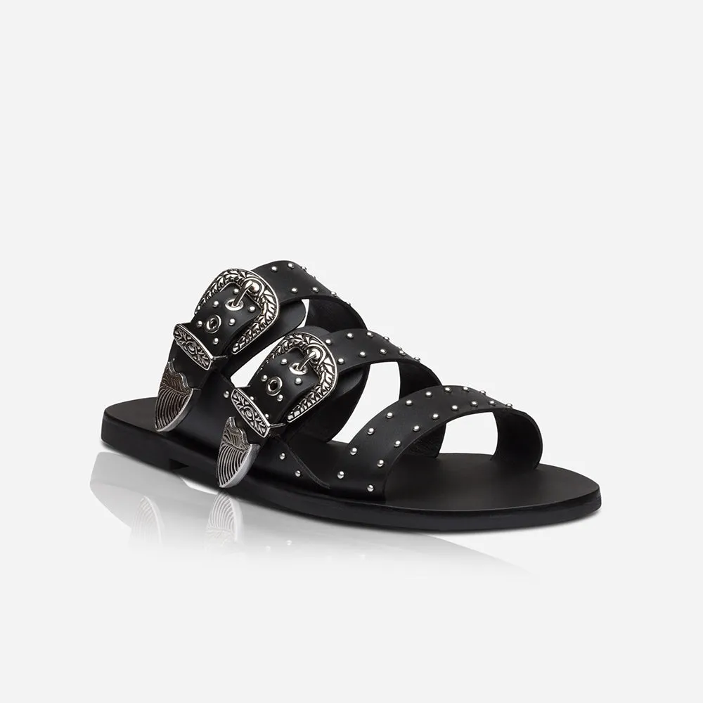 Eastwood Stud Slide Black/Silver sold by Sol Sana product image thumbnail 3