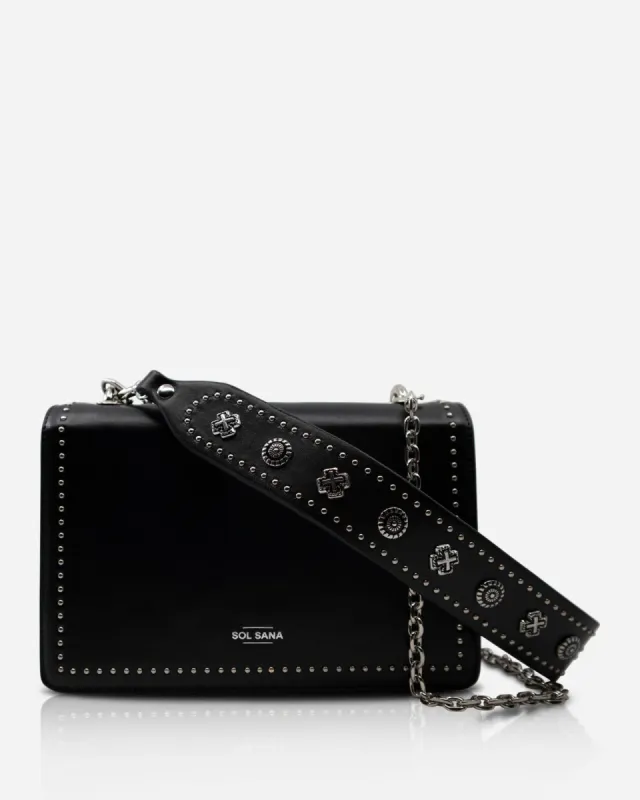 Flap Bag Black/Silver sold by Sol Sana