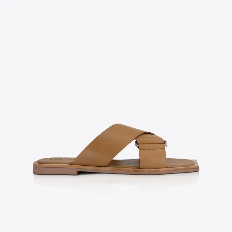 Elsie Slide Tan sold by Sol Sana
