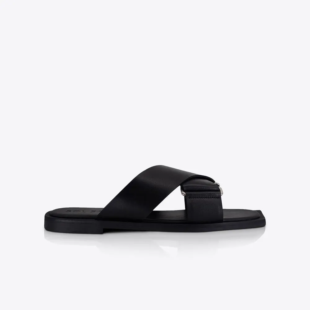 Elsie Slide Black sold by Sol Sana