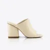 Joey Mule Parchment sold by Sol Sana
