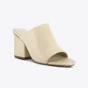 Joey Mule Parchment sold by Sol Sana