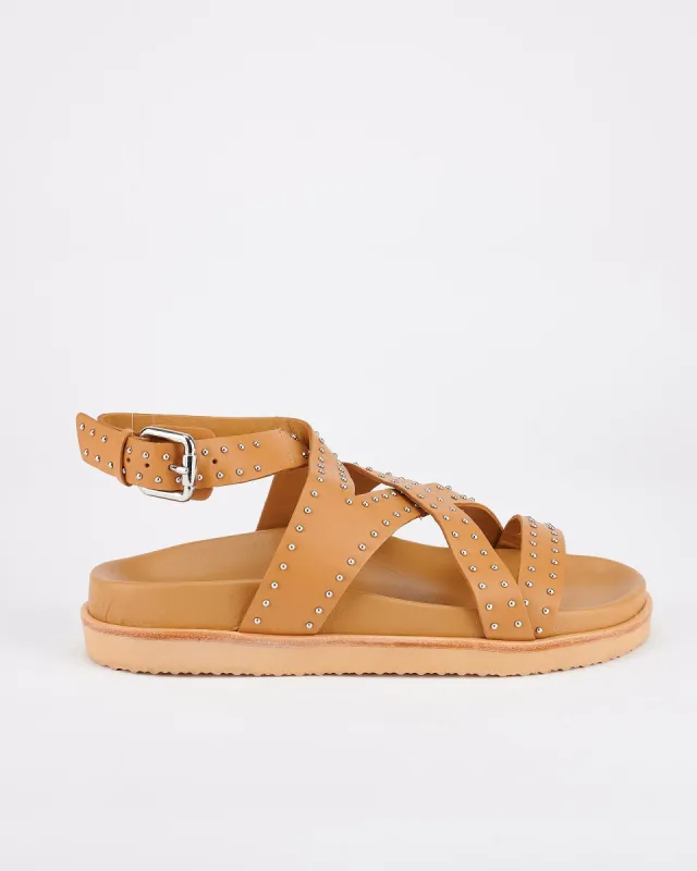 Vapetto Footbed Tan/Silver sold by Sol Sana