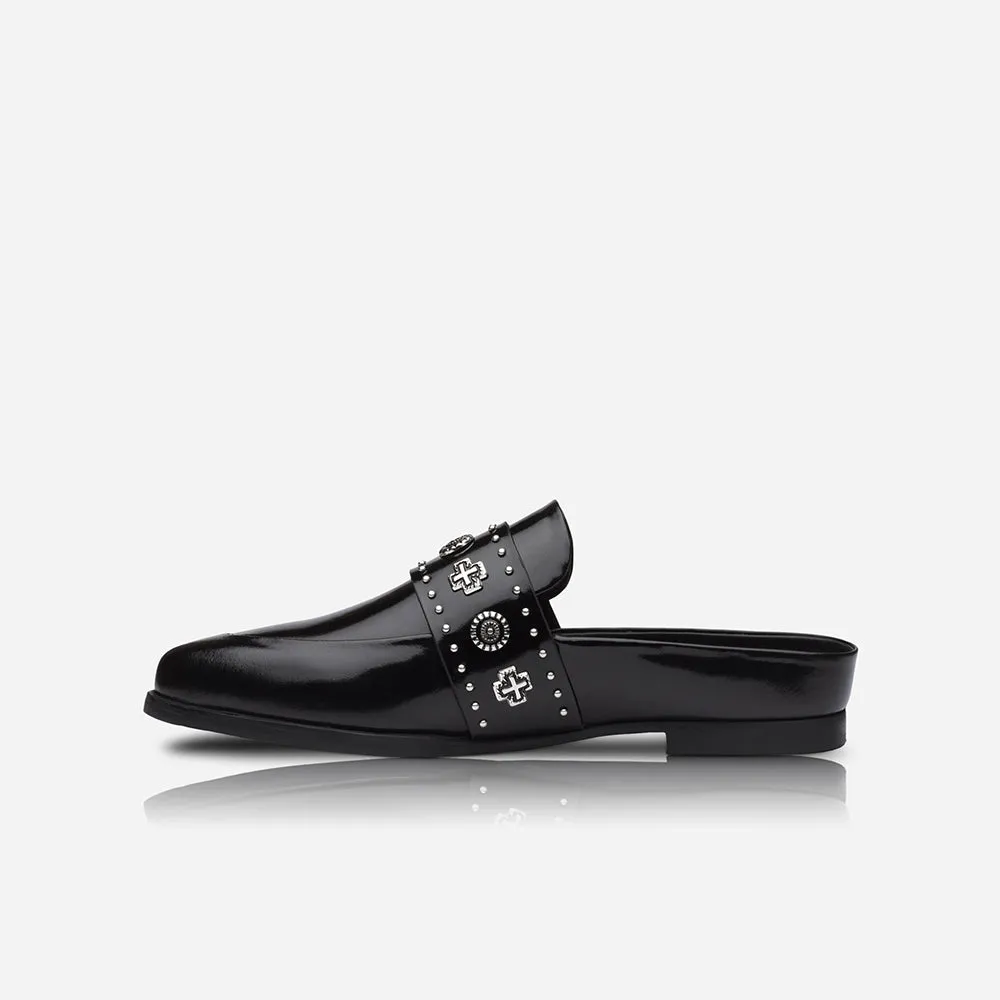 Tuesday Slide Patent Black/Silver sold by Sol Sana product image thumbnail 4