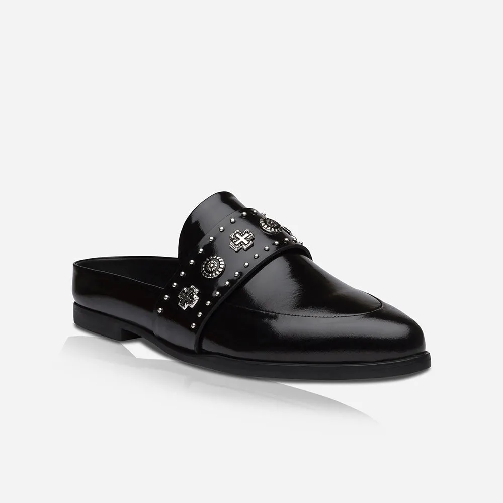 Tuesday Slide Patent Black/Silver sold by Sol Sana product image thumbnail 3