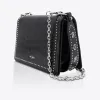 Flap Bag Black Croc/Silver sold by Sol Sana